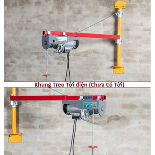 Khung gắn tời, Khung treo tời 180 độ gắn các loại tời điện gia đình hoặc nhà xưởng tải trọng 200-500kg