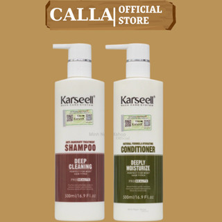 Cặp Dầu Gội Xả Karseell Macca 500ml * 2 Sạch Gàu Kiềm Dầu Phục Hồi Tóc Siêu Mượt Hương Nước Hoa