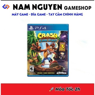 Đĩa game ps4 | crash 3 bandicoot n sane trilogy cáo