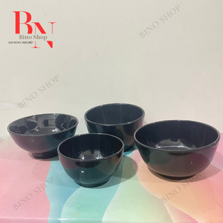 Chén Chè, Chén Chấm Màu Đen Nhựa Melamine