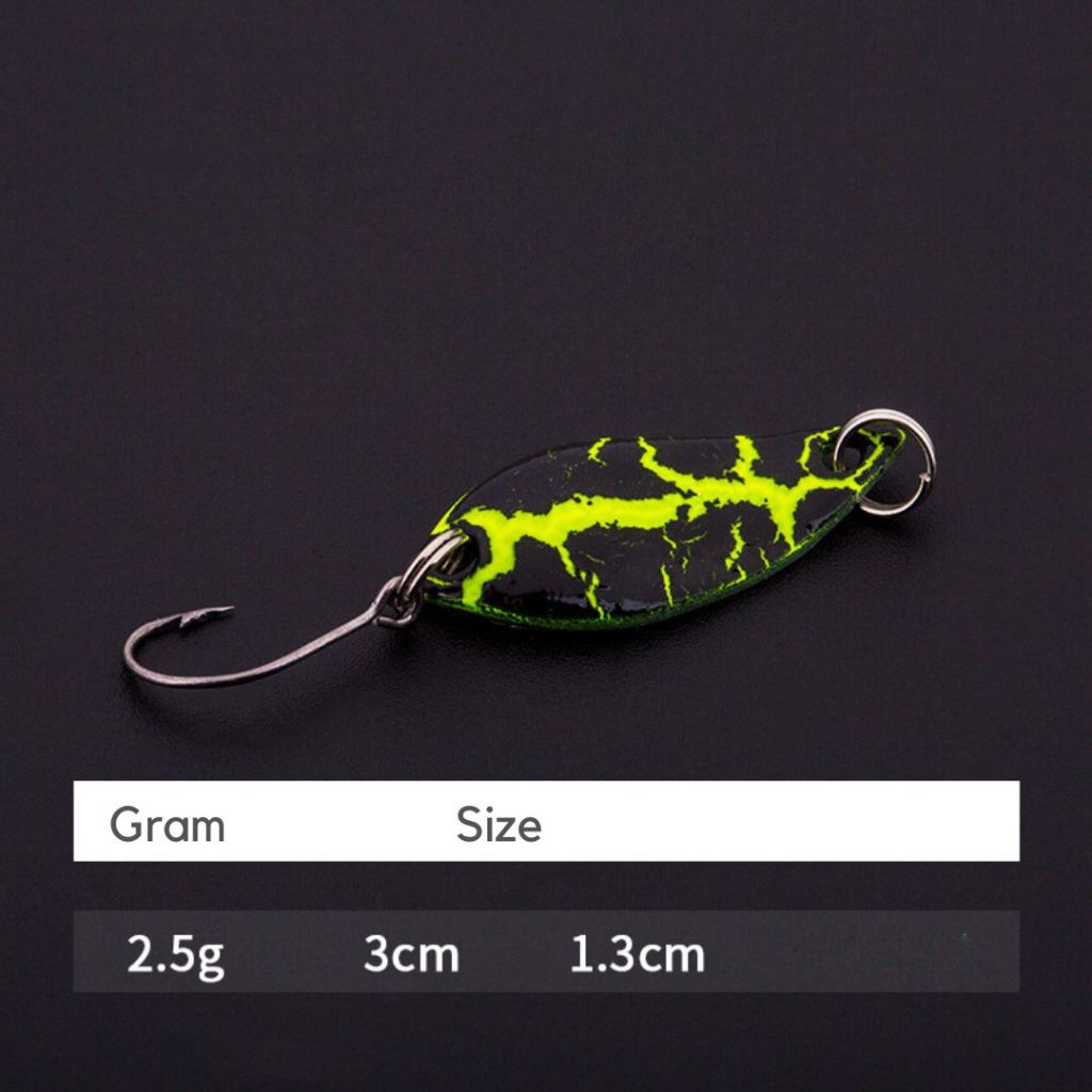 Thìa lure vết nứt dung nham 3G/3cm, mồi câu lure rô phi, mồi lure suối siêu nhạy