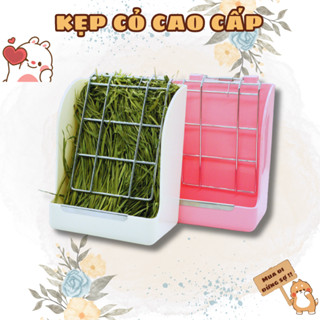 Máng kẹp cỏ khô cho Bọ Ú (Chuột Lang) Thỏ Cảnh, kẹp cỏ chống vương vãi