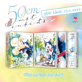 Truyện tranh- Boxset 50cm một cuộc đời - Bộ 3 tập