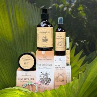COMBO DẦU GỘI BỒ KẾT+ Ủ XẢ DỪA (tặng xịt bưởi và dưỡng mi) DƯỠNG TÓC GIẢM RỤNG, KHÔ SƠ