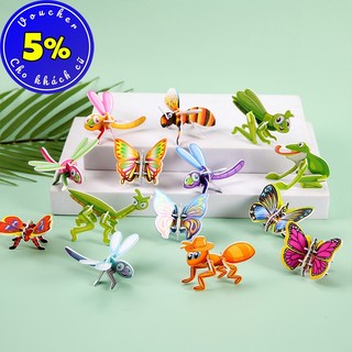 Mô hình lắp ráp 3D xốp chủ đề côn trùng mới nhất 2024