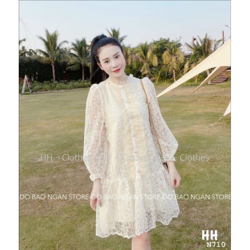 đầm ren xuông ( size m ngực92)