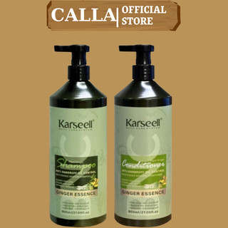 Dầu cặp gội xả gừng Karseell BNC 800ml * 2 tóc sạch gàu, nấm ngứa, kích thích mọc tóc
