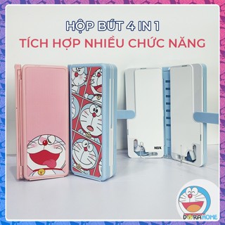  Hộp bút Doraemon Doremon 4 in 1 cute dễ thương kiêm giá đọc sách giá đỡ điện thoại máy tính bảng VP0038 