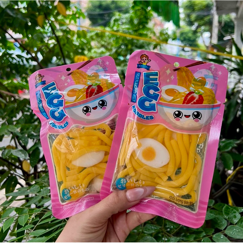 một gói thạch pudding mì trứng
