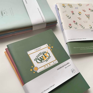 Combo vở bấm ghim ghi bài B5 giấy dày 100gsm | Vở học sinh nhiều mẫu 80 trang