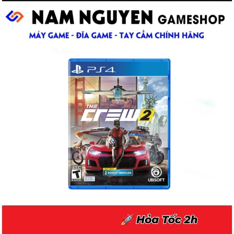 Đĩa Game PS4 | The Crew 2 (Game Đua Xe)