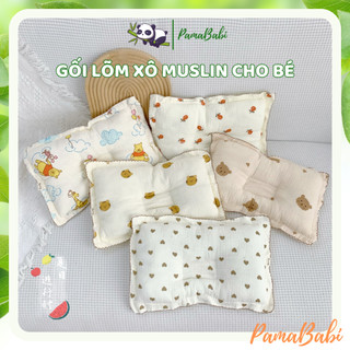 Gối lõm xô muslin organic cho bé cao cấp
