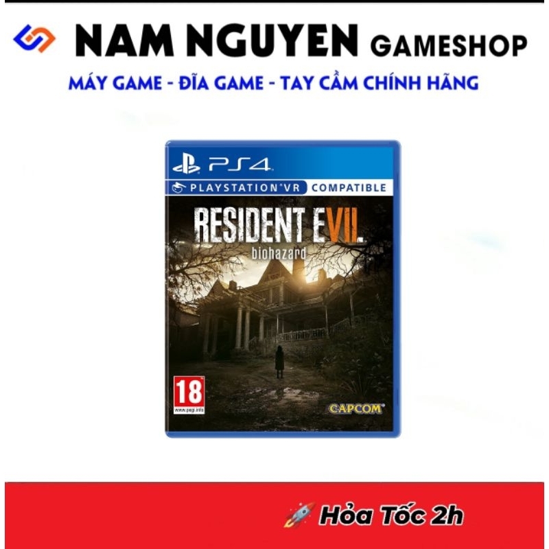 Đĩa Game PS4 | Resident Evil Biohazard (Bắn Zombie) Res7
