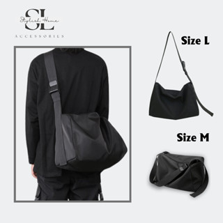 Túi Đeo Chéo Nam Vải Dù Trơn Size Lớn Chống Thấm Nước - Form Túi Siêu Rộng Mang Thể Thao, Du Lịch