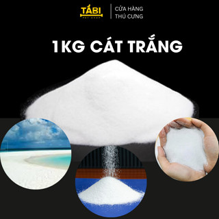 1kg Cát Biển Thiên Nhiên - Cát Trắng Mịn Trang Trí - Phụ Kiện Bể Cá, Trang Trí Tiểu Cảnh, Thủy Sinh [CÁT TRẮNG]
