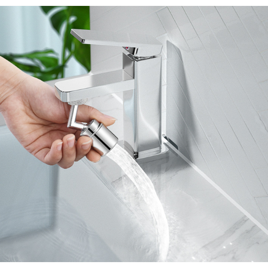 Vòi nước tăng áp xoay 720 gắn bồn rửa mặt