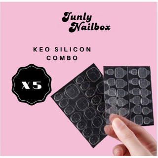 Combo 5 miếng dán 24 ngón , keo chai mini