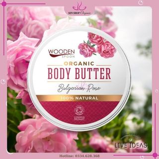 Kem dưỡng da hoa hồng hữu cơ Wooden Spoon - 100ml