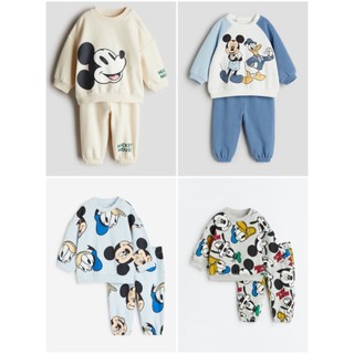 Set bộ quần áo thu đông bé trai nỉ bông HM Auth