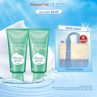Bộ 2 sữa rửa mặt ngừa mụn SENKA PERFECT WHIP acne care 100g/chai