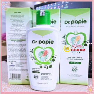 Nước tắm thảo dược DR Papie cho bé sơ sinh/sữa tắm gội cho bé
