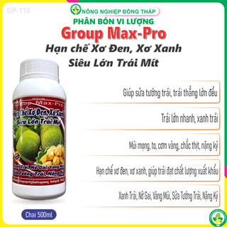 Phân bón vi lượng group max–pro hạn chế xơ đen, xơ xanh, siêu lớn trái mít