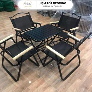  🏳️‍🌈ẢNH THẬT🏳️‍🌈 Bàn Ghế Cà Phê Camping Xếp Gọn Phối Tay Gỗ Tự Nhiên Bền Đẹp_Chính Hãng Duy Phương 