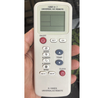 Remote - Điều khiển điều hoà đa năng 100es - vào hết các loại điều hoà - Bh 3 tháng lỗi đổi mới