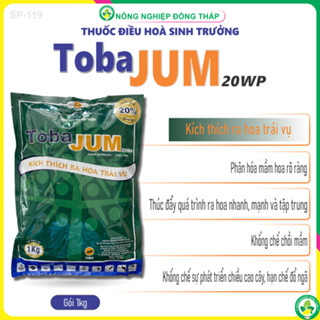 Thuốc Điều Hòa Sinh Trưởng TobaJUM 20WP Kích Thích Ra Hoa Trái Vụ (gói 1kg)