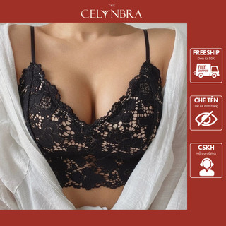 Áo bra bralette ren hoa mềm đệm mỏng sexy the celynbra - b06