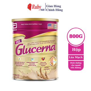  Sữa bột dành cho người bị tiểu đường Glucerna Abbott 800g Hương Lúa mạch 