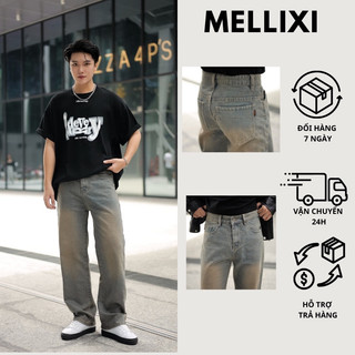 Quần jean nam nữ unisex, quần jean ống đứng, quần jean ống xuông, quần jean baggy xuông đứng phong cách trẻ trung