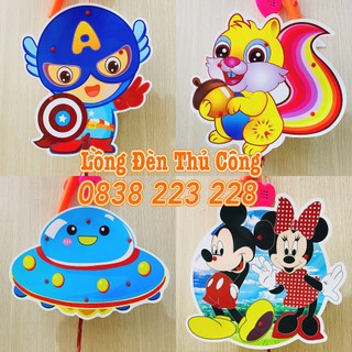 50 cái lồng đèn trung thu có nhạc, lồng đèn trung thu nhựa lắp ráp 2 mảnh