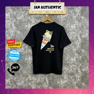 Áo Thun NEW ERA Cây Kem Đen Auth | Jan.Authentic