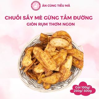 Chuối Sấy Mè Gừng Tẩm Đường Giòn Rụm Thơm Ngon Ngọt Vừa Dễ Ăn Phù Hợp Với Mọi Lứa Tuổi Túi 500g