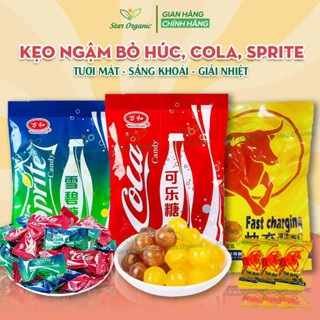 Kẹo Ngậm Bò Húc, Coca, Sprite Lemon Tươi Mát Tỉnh Táo Gói 350g, 320g - Ăn Vặt Star Organic