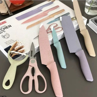 Bộ dao kéo 6 món lúa mạch được chọn mẫu sịn sò siêu sắc bén