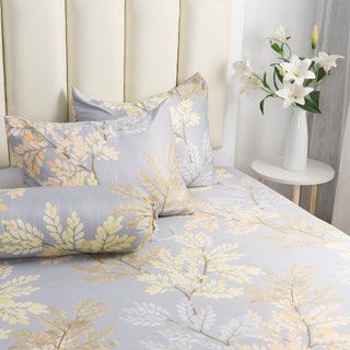 Vỏ gối ôm lụa thái size 35x100cm, vỏ ôm lụa cùng bộ ga giường miu.home