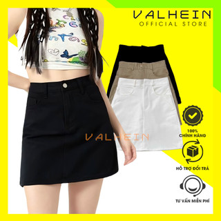 Chân váy kaki dáng chữ a cạp cao cao cấp valhein tôn dáng