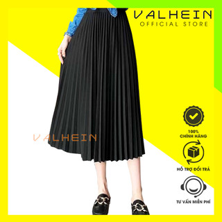 Chân váy dài xếp li cao cấp lynzam chân váy công sở freesize siêu xinh