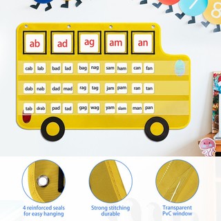 Đồ dùng dạy học bảng gài thẻ chữ cái hình ô tô giáo cụ dạy học mầm non tiểu học tiếng anh