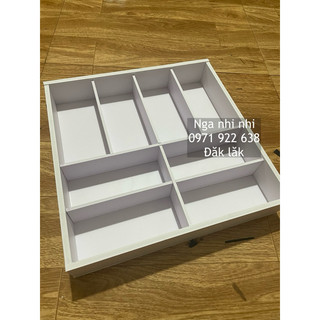 Khay son trắng 50 ô loại 2,5cm