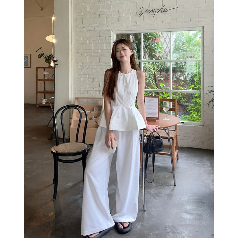 [TH] SET QUẦN TÂY TRẮNG KÈM ÁO