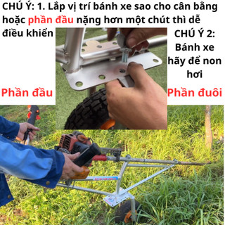 XE NÂNG MÁY CẮT CỎ HÙNG NAM