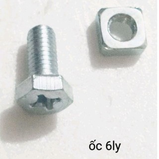 Ốc bình ắc quy 5- 6ly + tán -10 bộ...