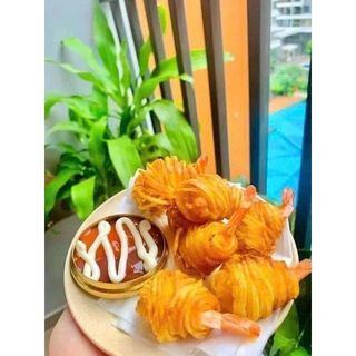 [𝐁𝐎𝐍𝐆𝐒𝐄𝐍𝐕𝐀𝐍𝐆 - 𝐇𝐀̀𝐍𝐆 𝐂𝐀𝐎 𝐂𝐀̂́𝐏] Tôm cuộn khoai tây vỉ 10 con
