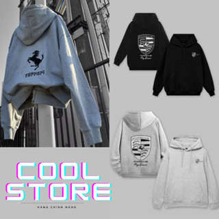 Áo hoodie zip porsche ferrari thêu full ,chất dày dặn,hàng xịn , cao cấp , tag mác đầy đủ chuẩn fomr COOL STORE