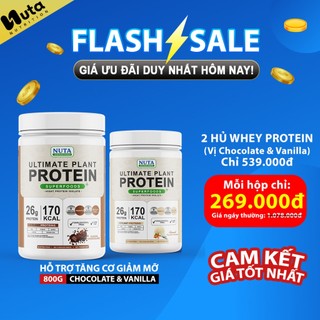 Ultimate Protein Whey Protein Tăng Cơ, Phát Triển Cơ Bắp, Whey Protein Isolate Xây Dựng Cơ Bắp Thực Vật