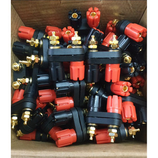 Cọc loa đôi hoa sen gắn jack bắp chuối - phụ kiện loa