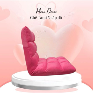 Ghế bệt tựa lưng, ghế tatami 5 nấc điều chỉnh kích thước lớn size 105cm x 50cm x 10cm - lớn size 120cm x 60cm Moon Decor